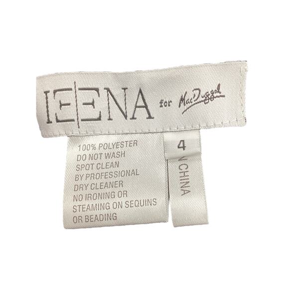 Macduggal Dress Women’s Size 4 Sequins And Tulle Long Sleeves Back Zipper Black - Picture 6 of 6